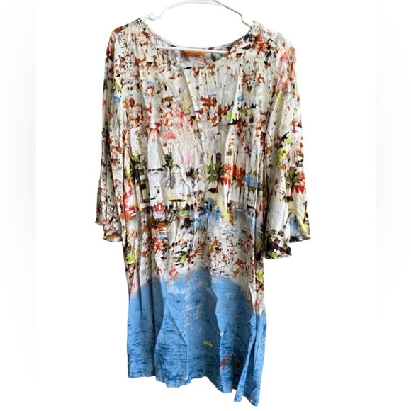 Jams World Bell Sleeve Mini Round Neck Dress Size XL - Picture 3 of 9